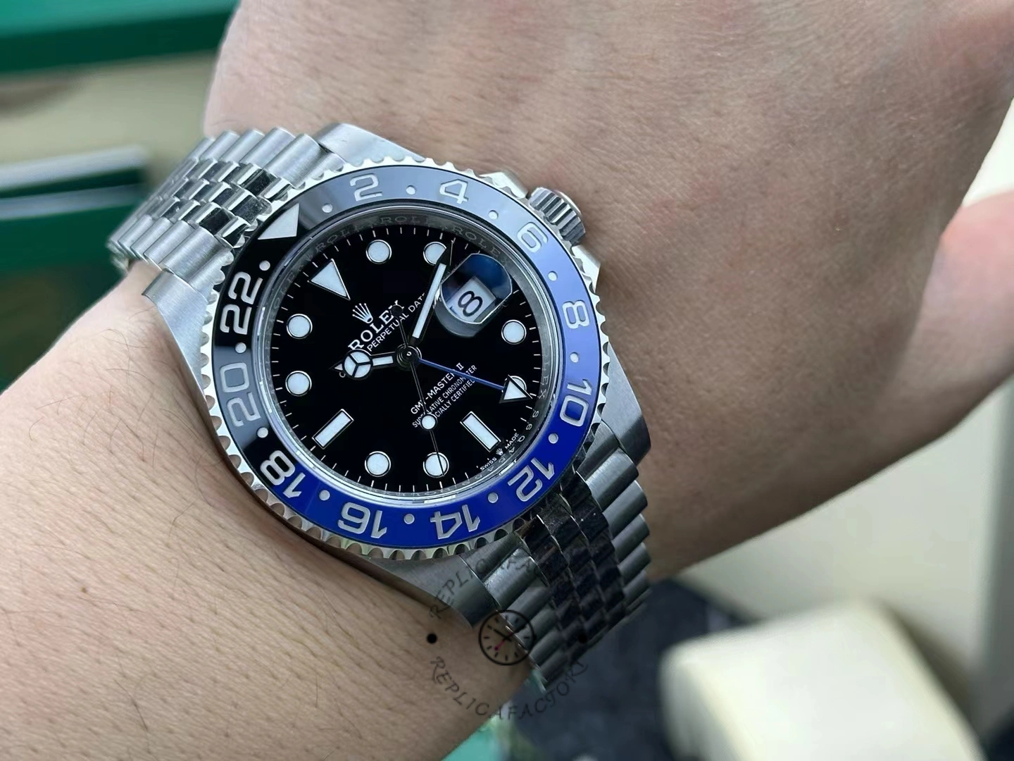 Rolex GMT-Master II 126710BLNR Wearing View