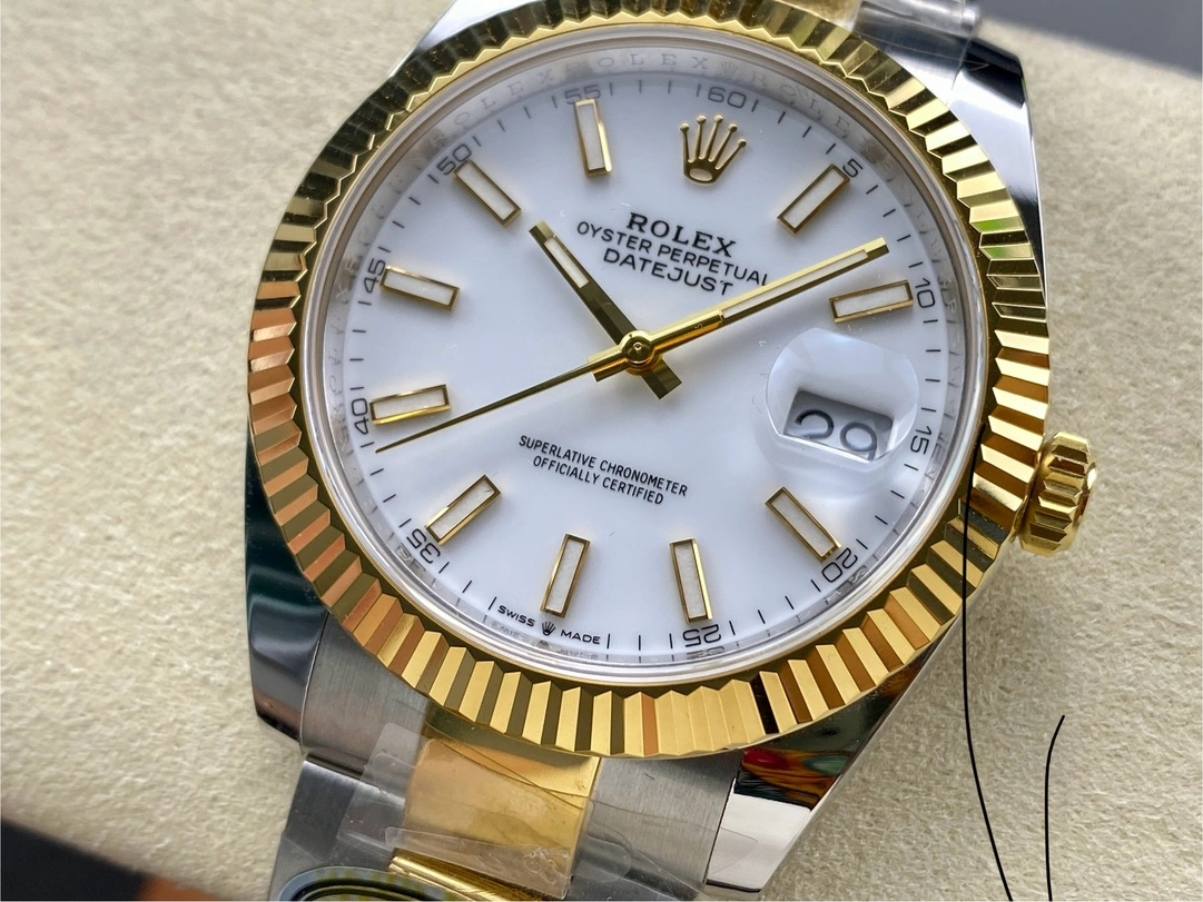 Rolex Datejust 41 m126303 0015 Two Tone White Dial Men's Watch