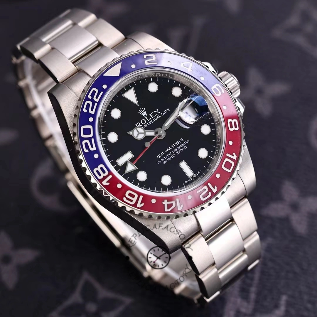 Rolex GMT Master II 116719BLRO White Gold Pepsi Black Dial 40mm Mens Replica Watch