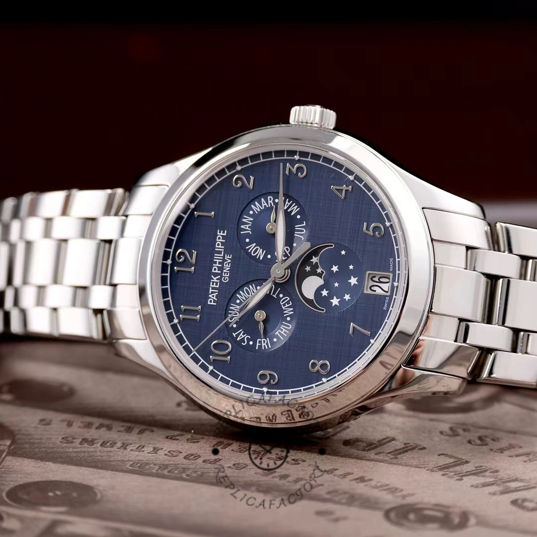 Patek Philippe Complications Annual Calendar Moonphase Steel 4947/1A-001 38mm Replica Watch