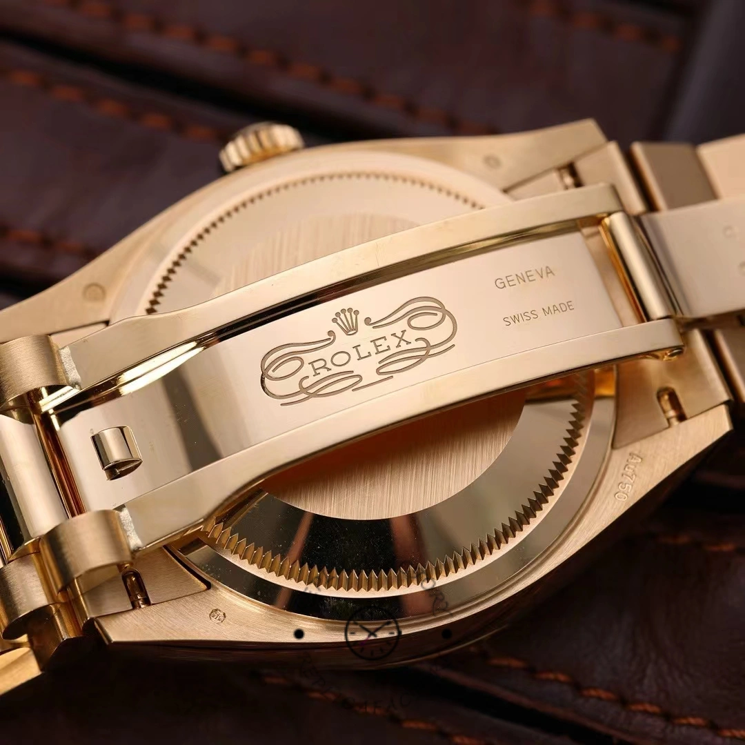 Rolex Day Date 36mm Fluted Bezel Green Ombre Dial President Bracelet m128238 0118