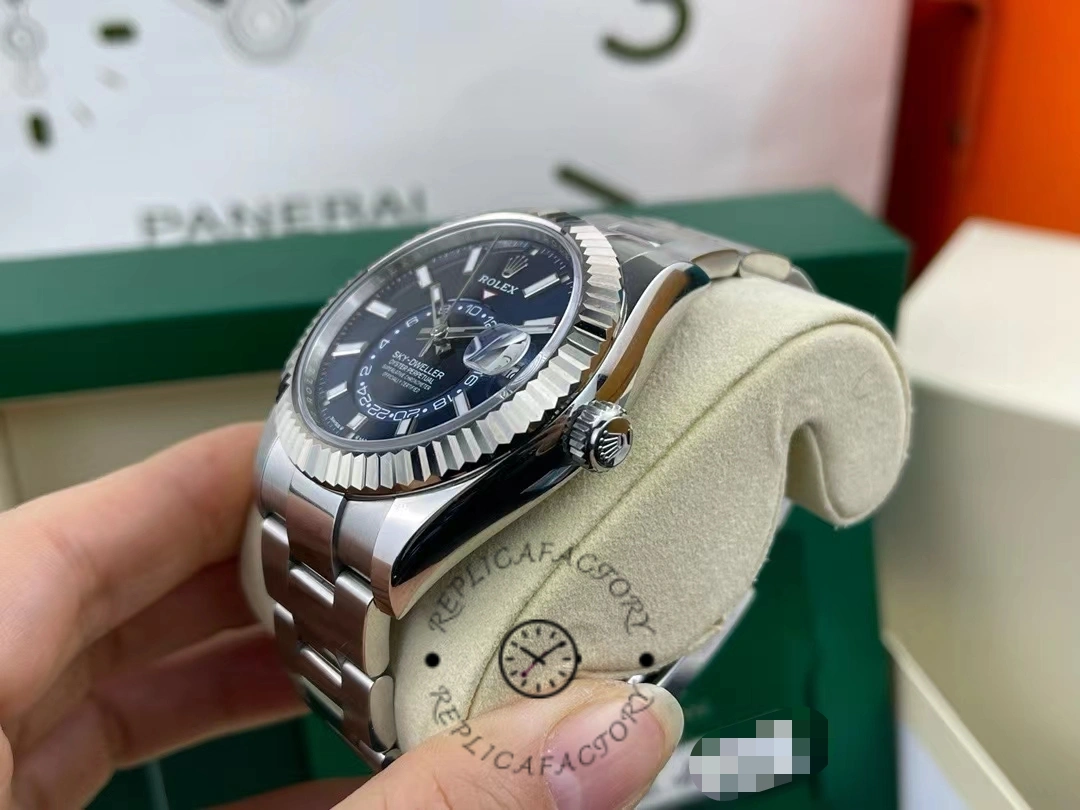 Rolex Sky-Dweller 42 m336934 0005 Stainless Steel Blue Dial Replica Watch