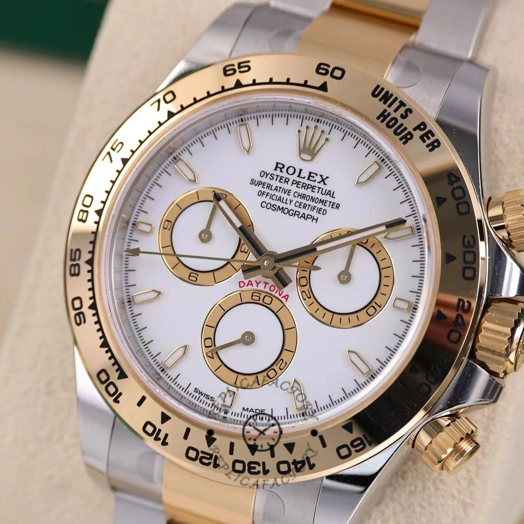 Rolex Two Tone Daytona 126503 White Dial Replica Watch