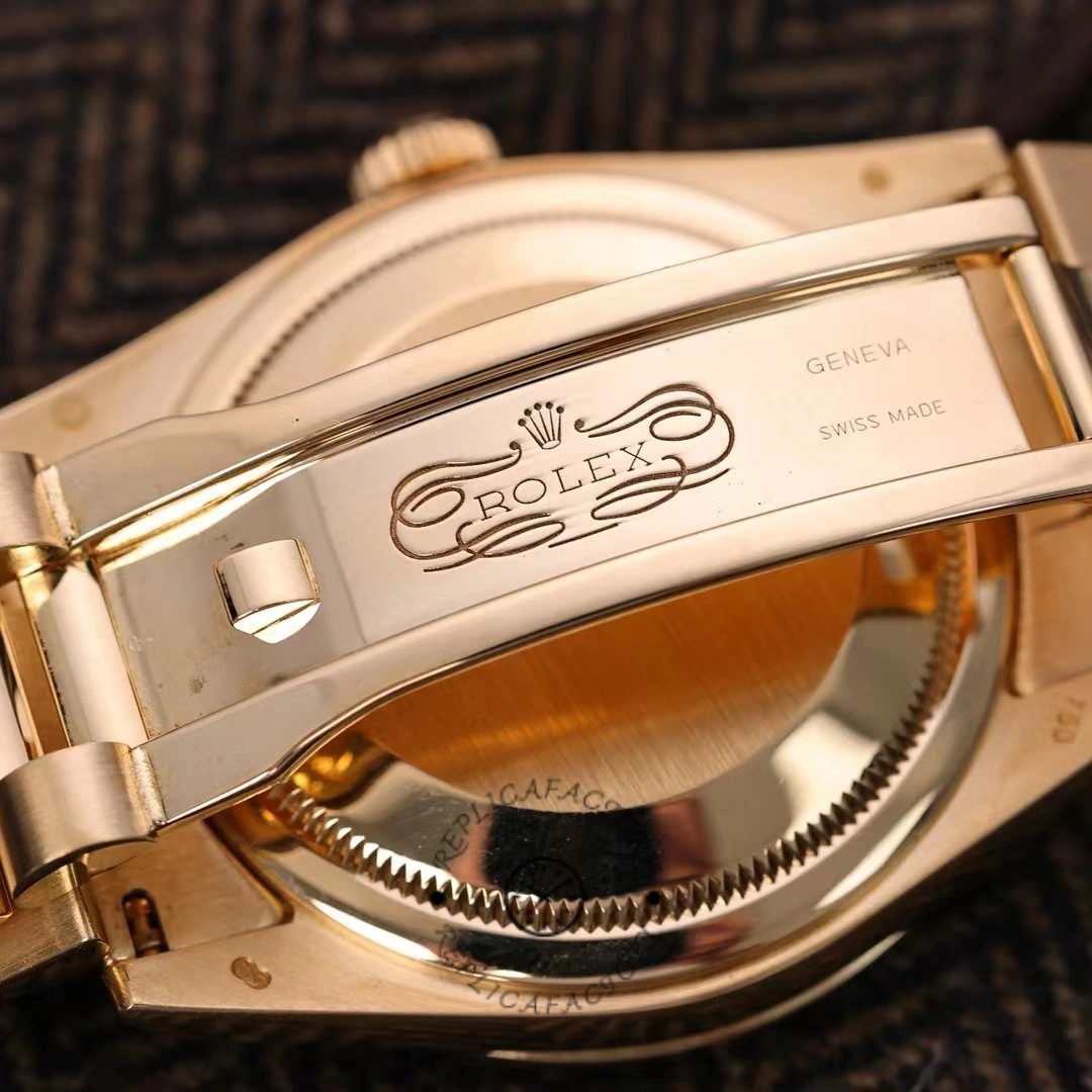 Rolex Day Date 118348 Green Diamond Dial Yellow Gold 36mm Unisex Replica Watch