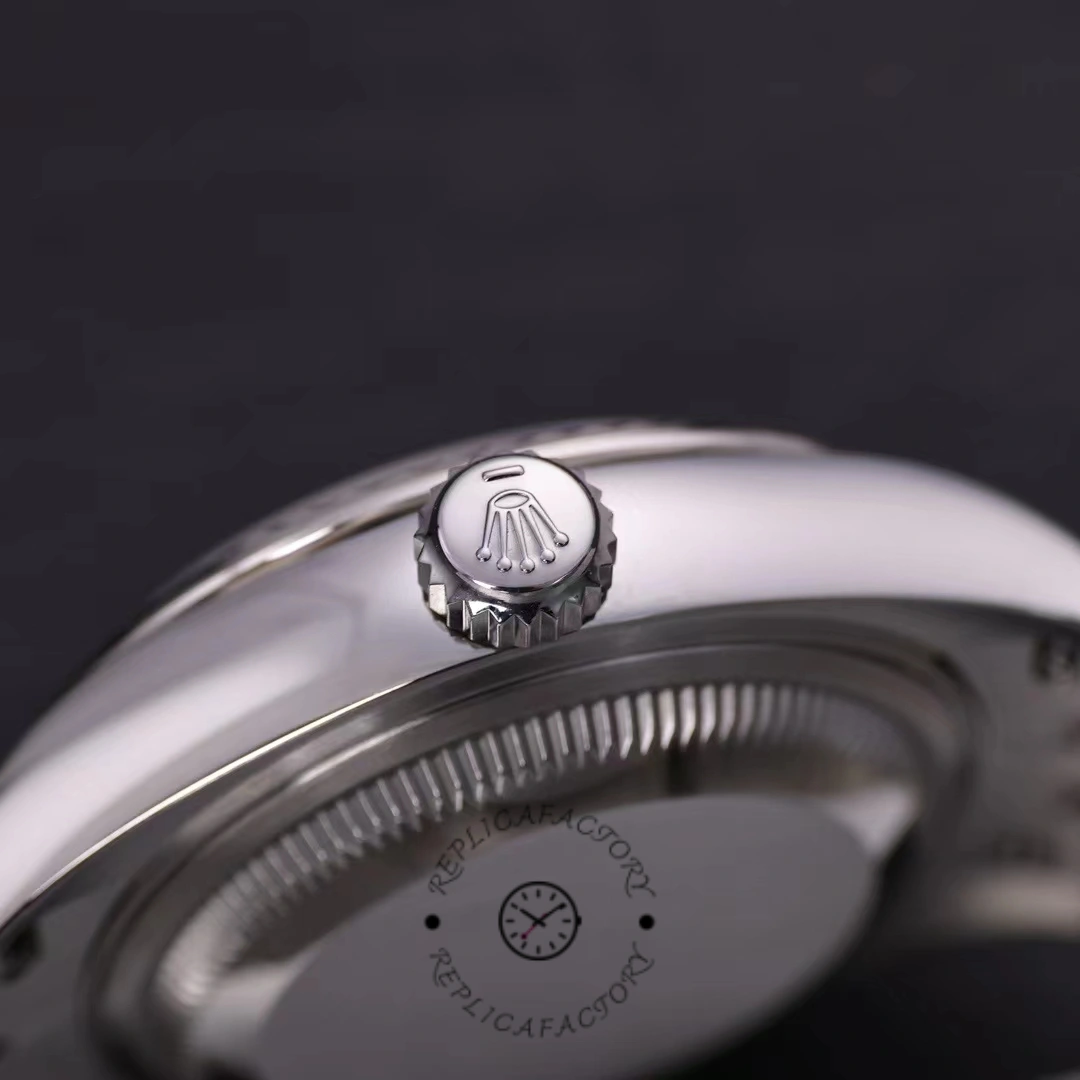 Rolex Datejust 279174 Stainless Steel Dark Grey Diamond Dial 28mm Lady Replica Watch