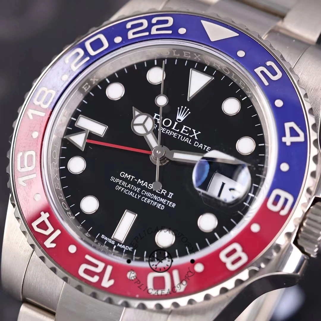 Rolex GMT Master II 116719BLRO White Gold Pepsi Black Dial 40mm Mens Replica Watch