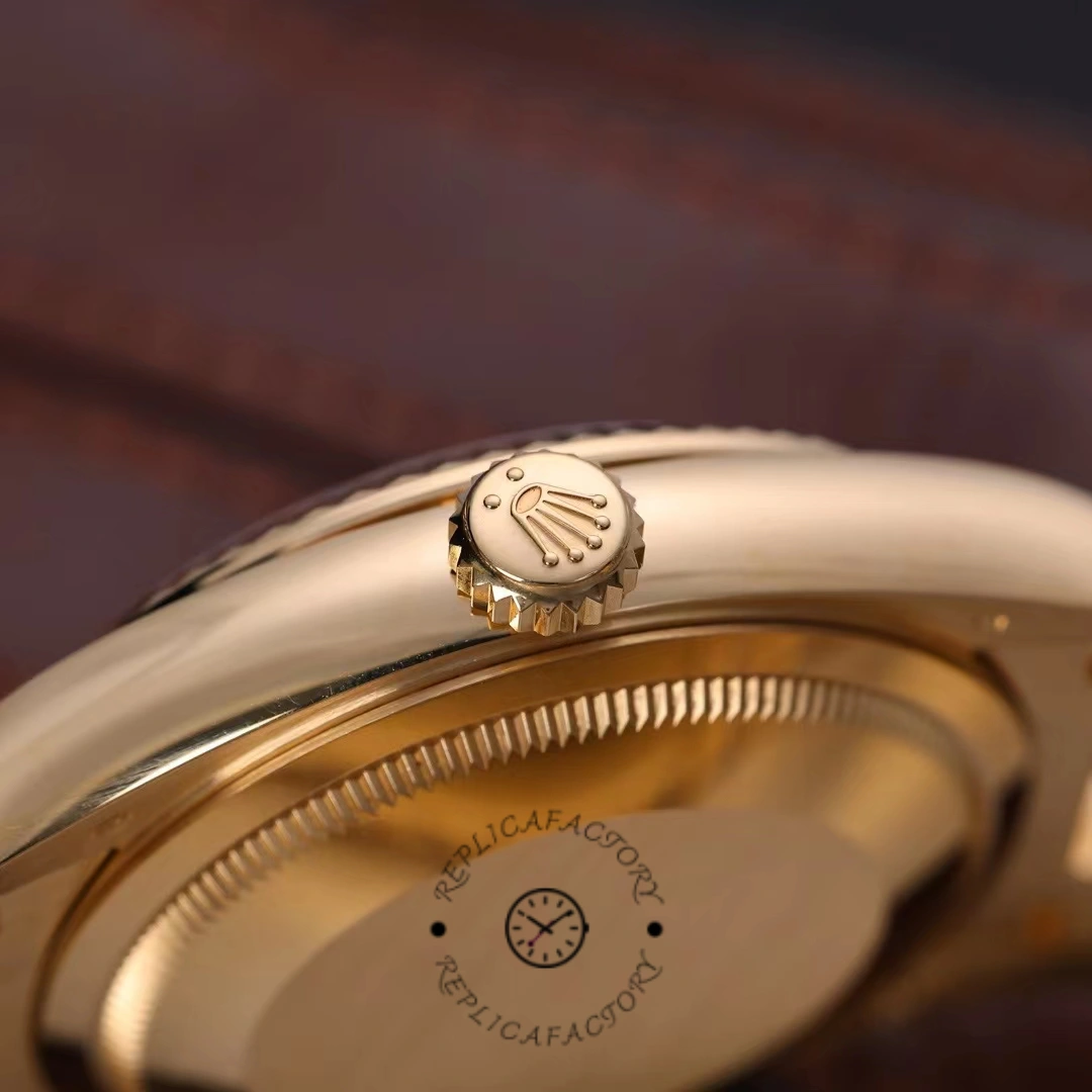 Rolex Day Date 36mm Fluted Bezel Green Ombre Dial President Bracelet m128238 0118