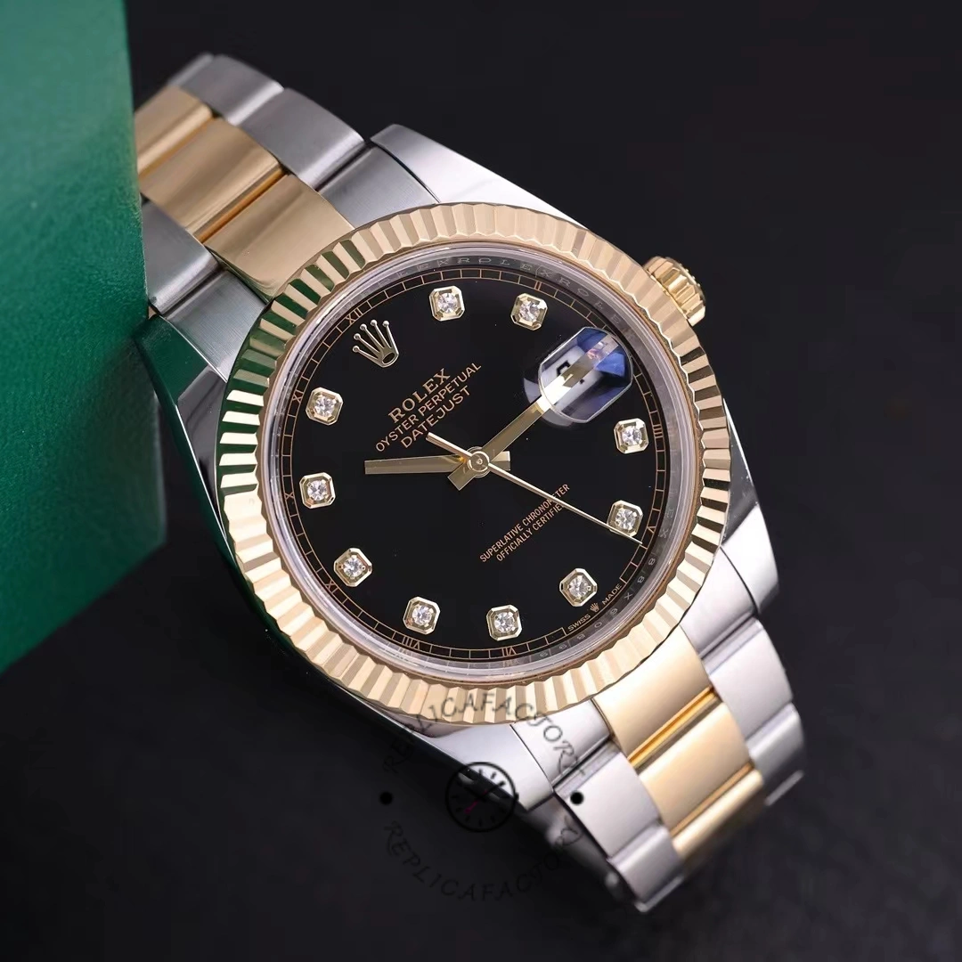 Rolex Datejust 41 Black Diamond Dial M126333 0005 Men's Watch