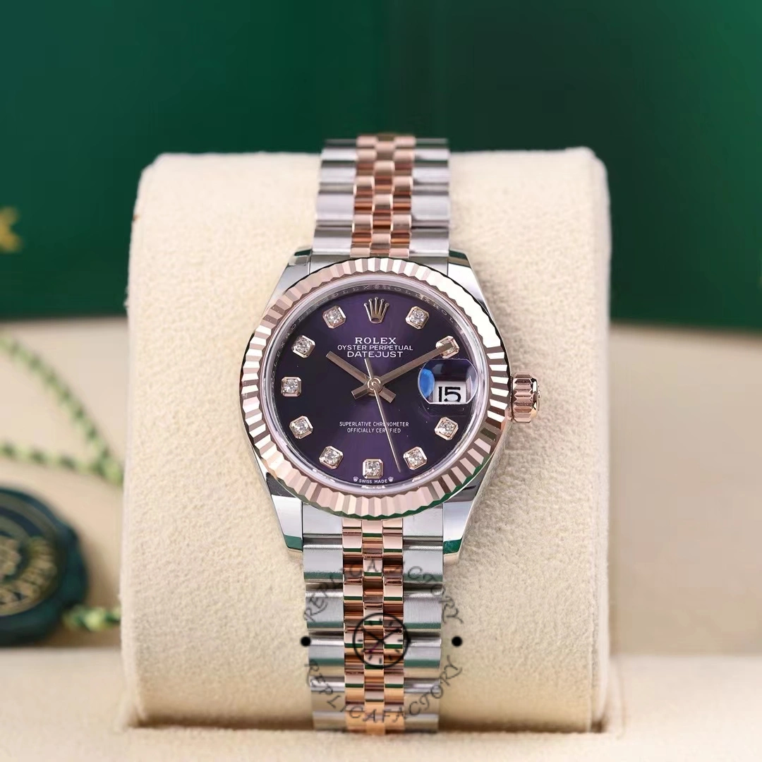 Rolex Datejust 28 Oystersteel and Rose Gold m279171 0015 Lady Watch