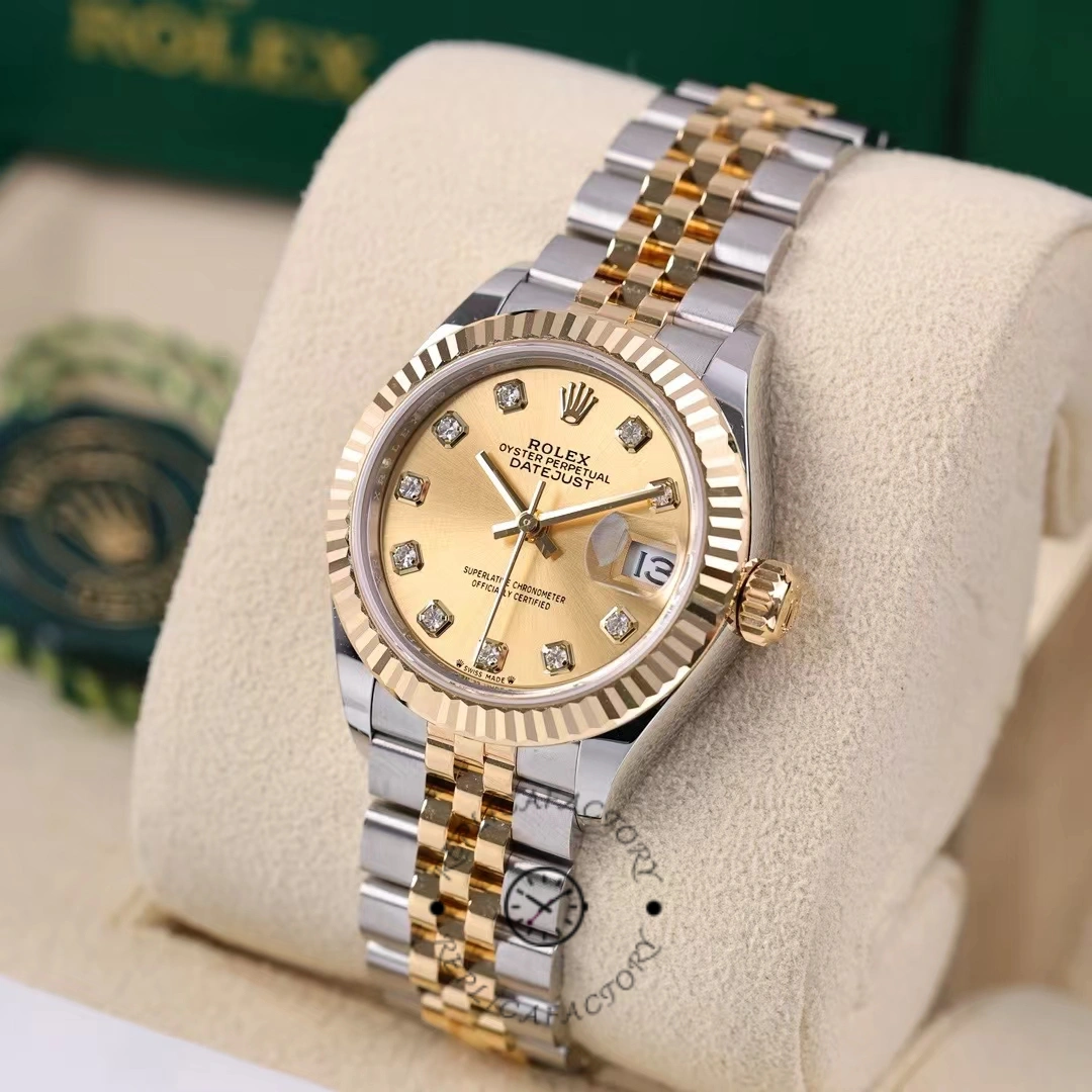 Rolex Datejust 28mm Stainless Steel and Yellow Gold m279173 0011 Women's Watch