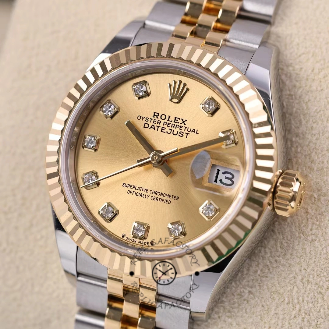 Rolex Datejust 28mm Stainless Steel and Yellow Gold m279173 0011 Women's Watch