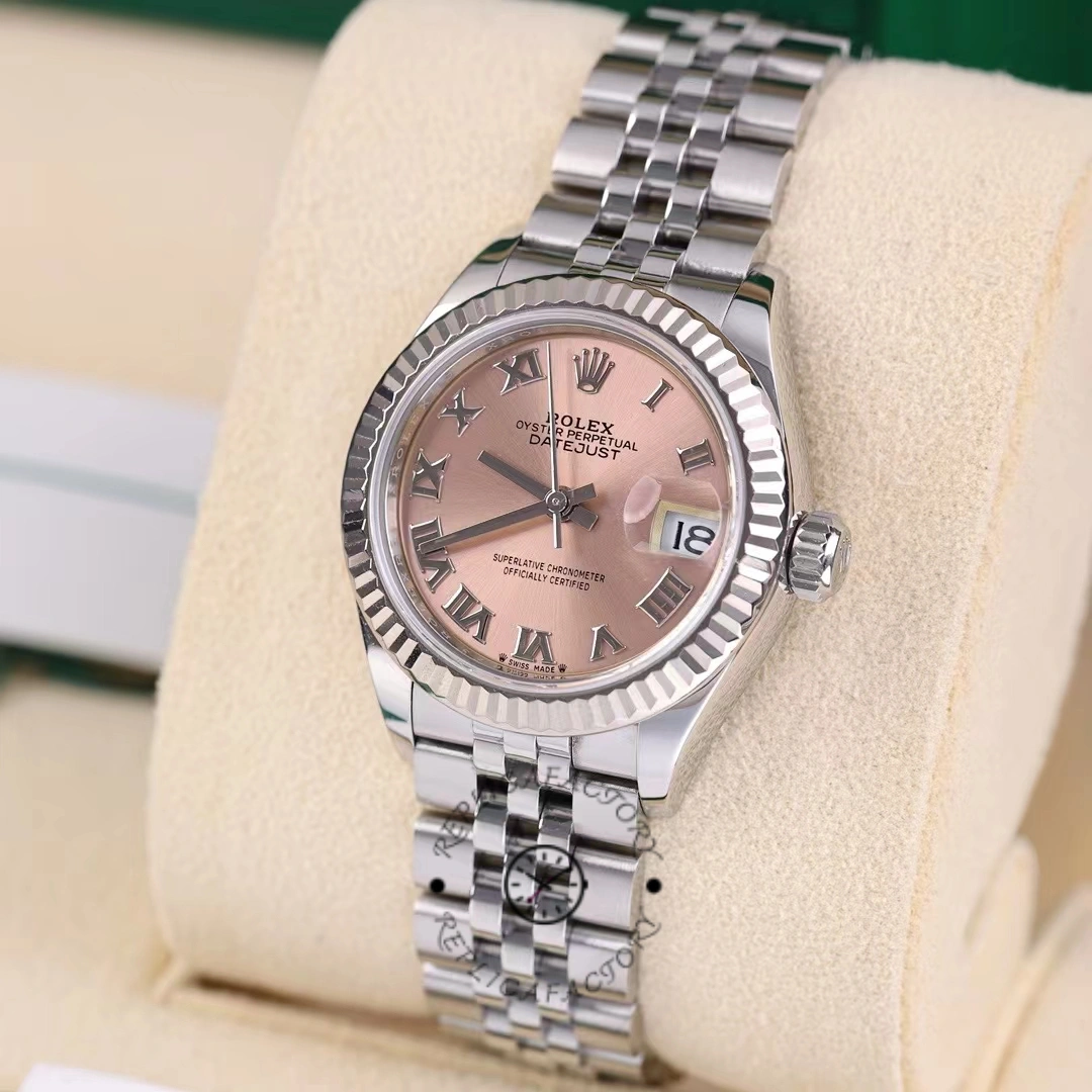 Rolex Datejust 279174 Stainless Steel Pink Roman Dial 28mm Lady Replica Watch