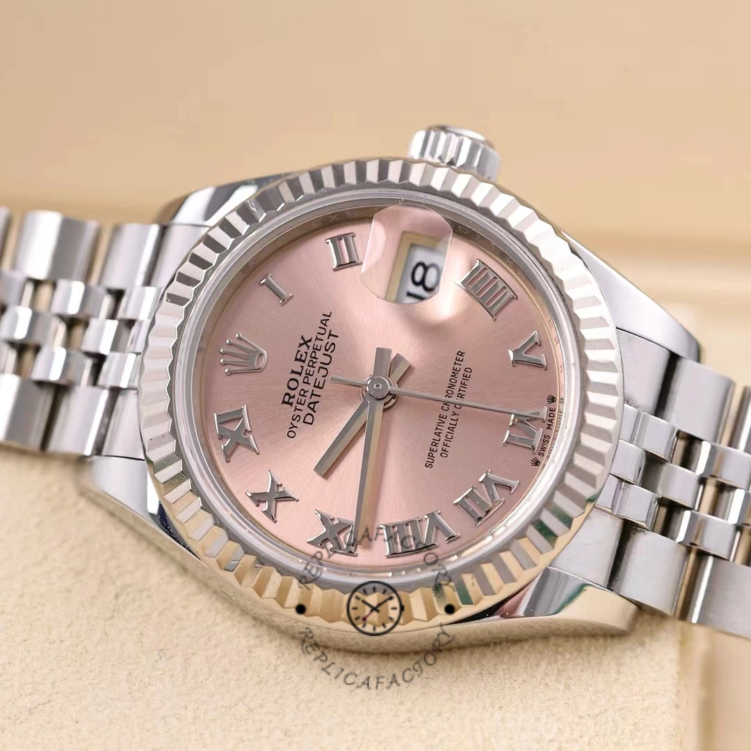 Rolex Datejust 279174 Stainless Steel Pink Roman Dial 28mm Lady Replica Watch