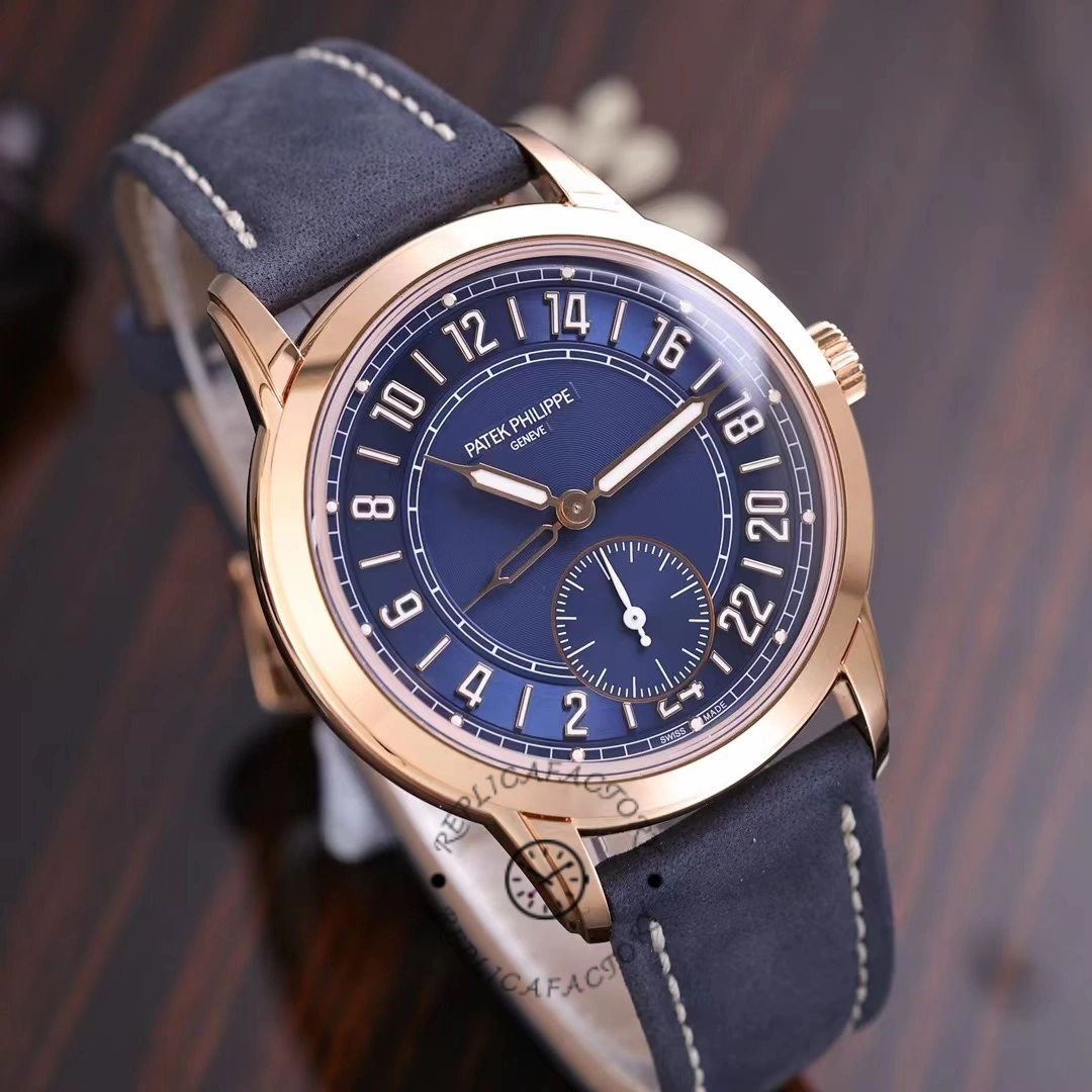 Patek Philippe Complications Rose Gold Blue 5224R 001 42mm Replica