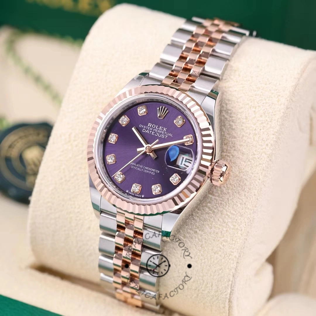 Rolex Datejust 28 Oystersteel and Rose Gold m279171 0015 Lady Watch