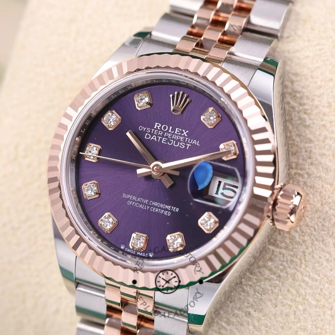 Rolex Datejust 28 Oystersteel and Rose Gold m279171 0015 Lady Watch