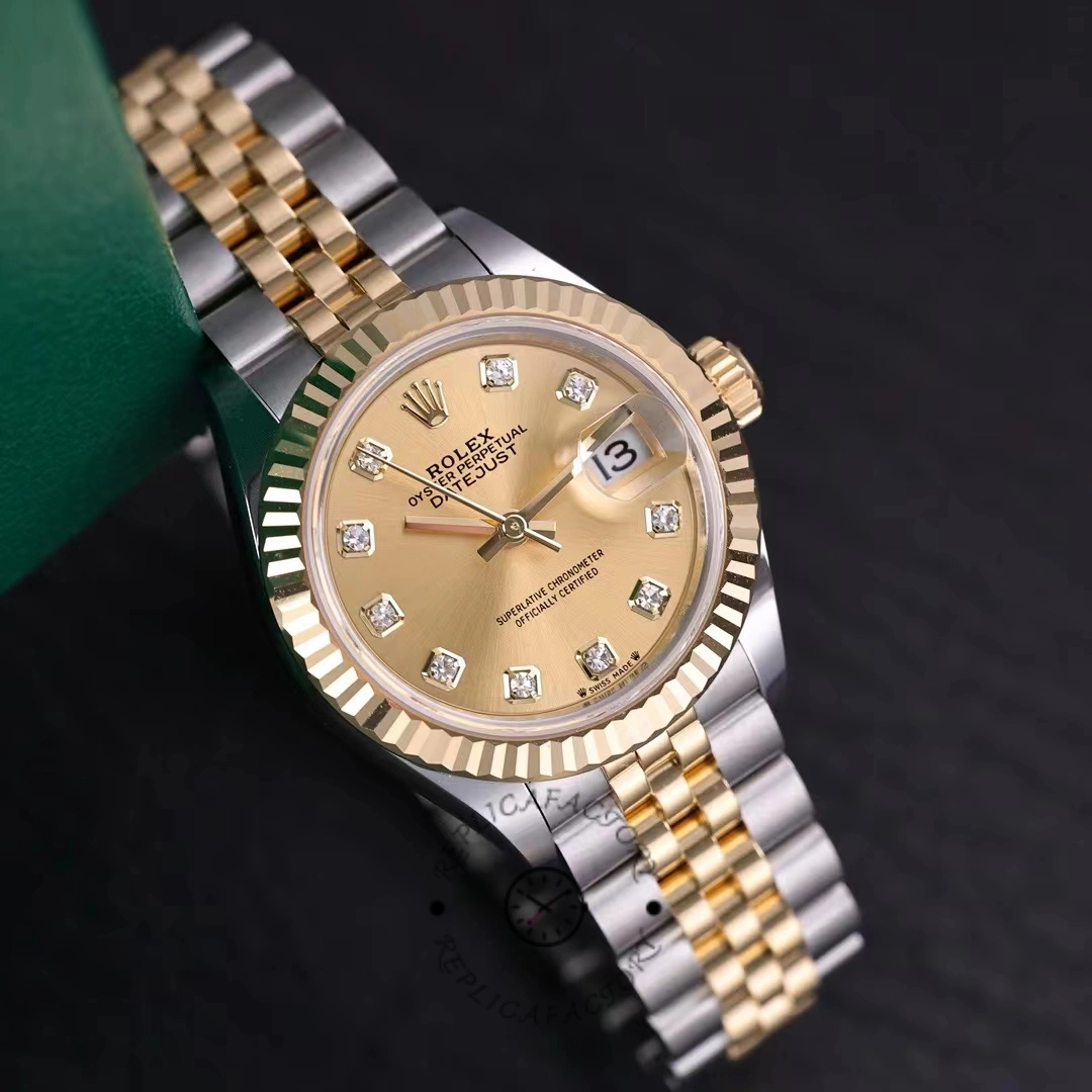 Rolex Datejust 28mm Stainless Steel and Yellow Gold m279173 0011 Women's Watch