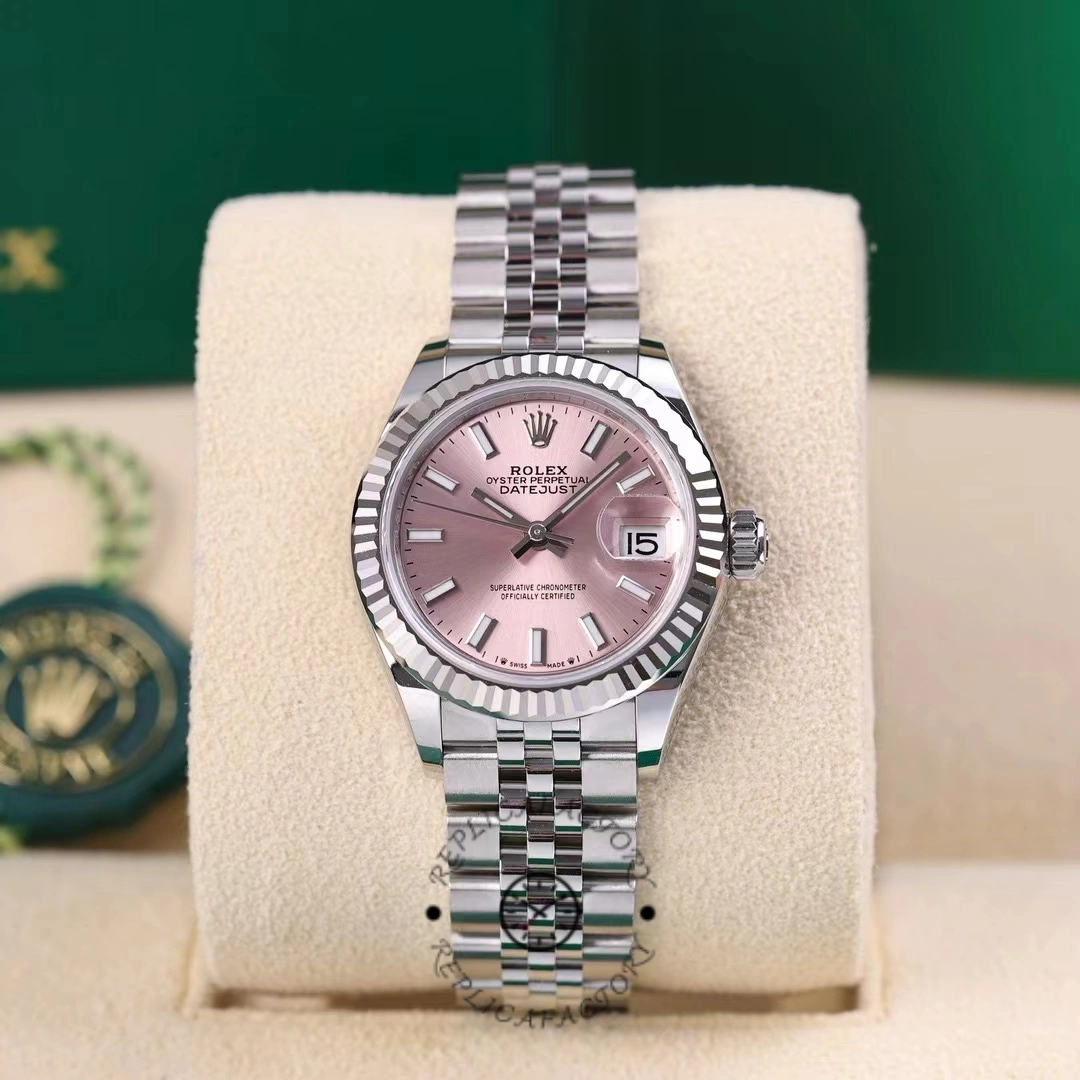 Rolex Datejust 279174 Stainless Steel Pink Index Dial 28mm Lady Replica Watch
