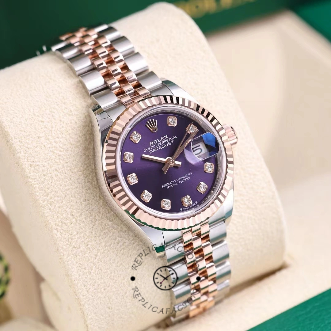 Rolex Datejust 28 Oystersteel and Rose Gold m279171 0015 Lady Watch