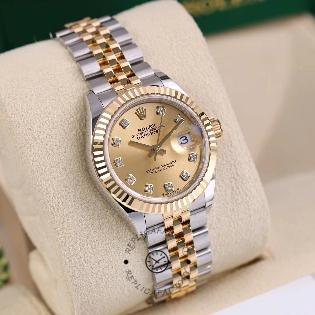 Rolex Datejust 28mm Stainless Steel and Yellow Gold m279173 0011 Women's Watch