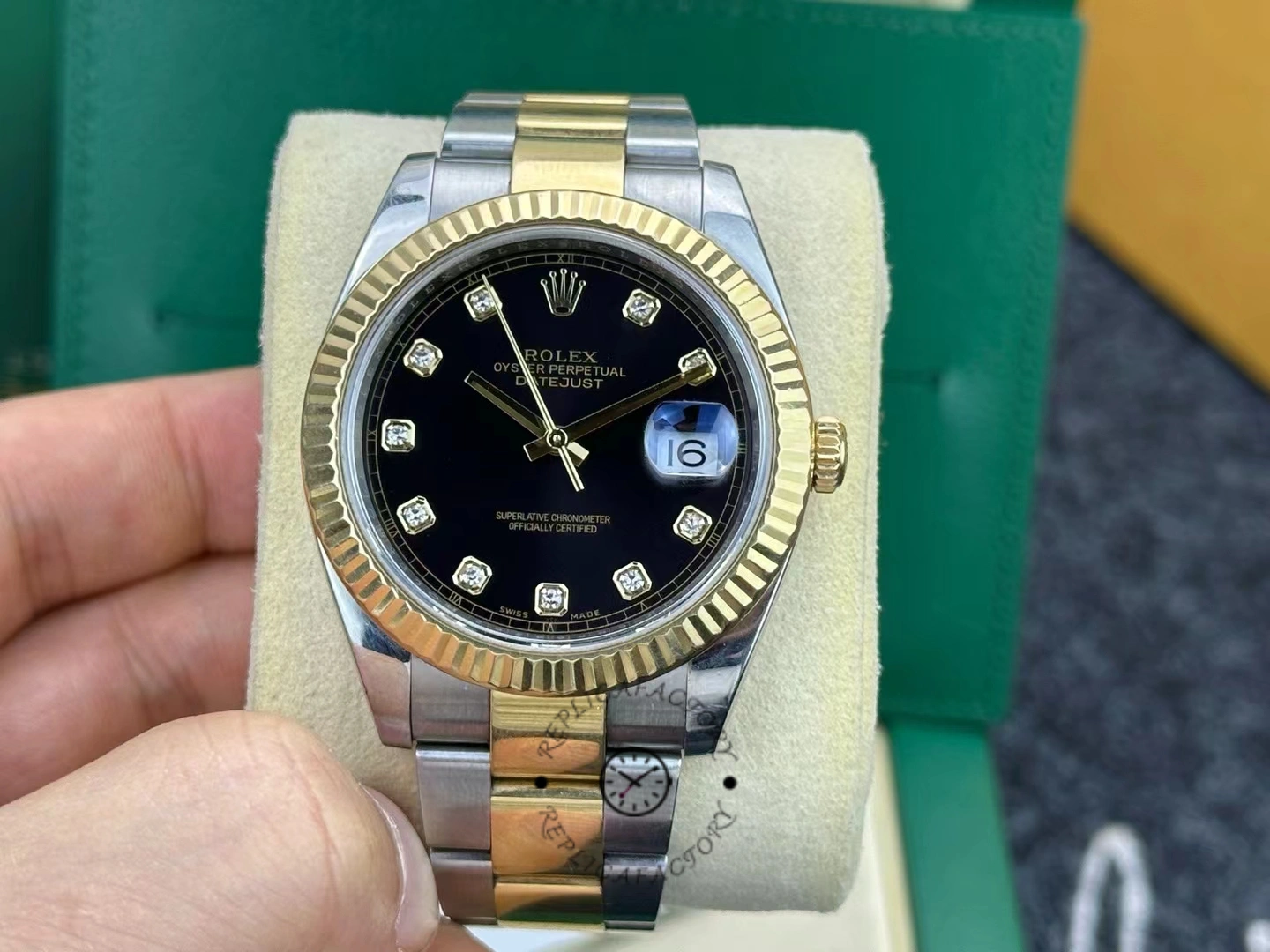 Rolex Datejust 41 Black Diamond Dial M126333 0005