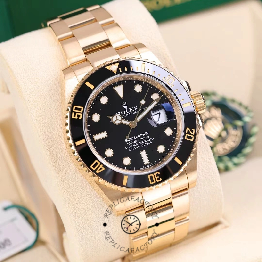 Rolex Submariner 126618LN Yellow Gold Black Dial 41mm Mens Replica Watch