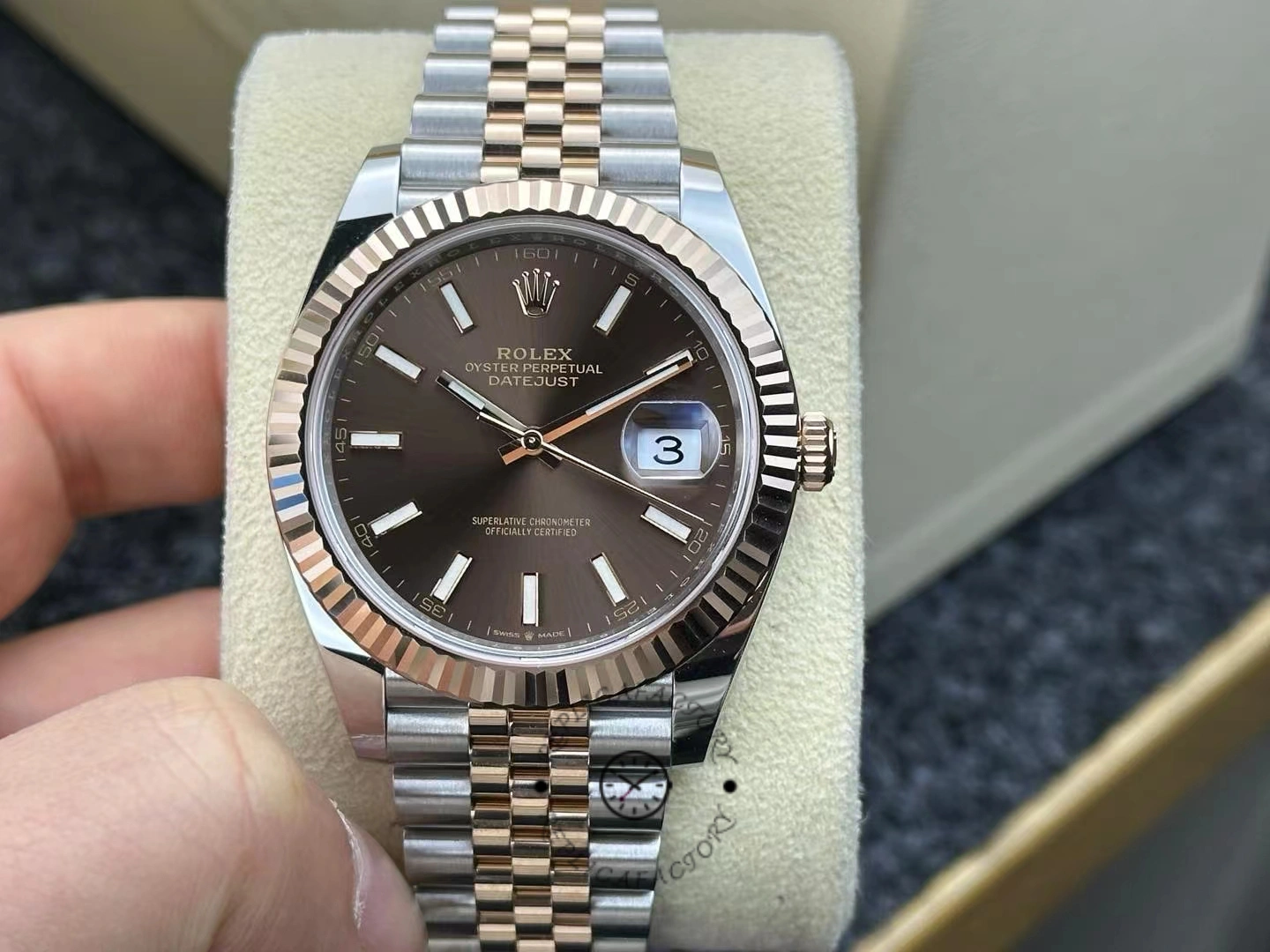 Rolex Datejust Automatic Rose Gold & Steel Watch m126331 0002