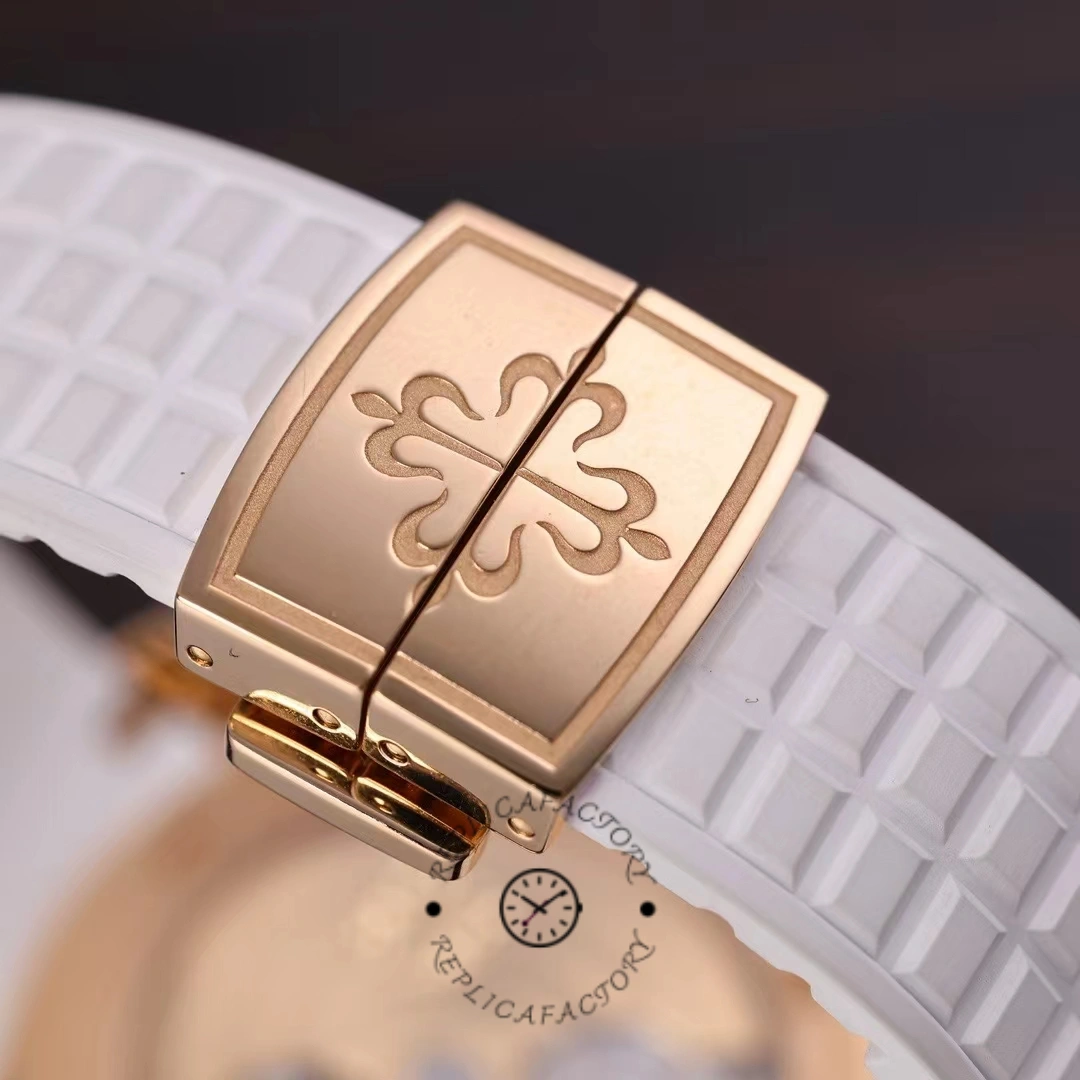 Replica Patek Philippe Aquanaut Rose Gold White Dial 5068R 010 36mm Lady Watch