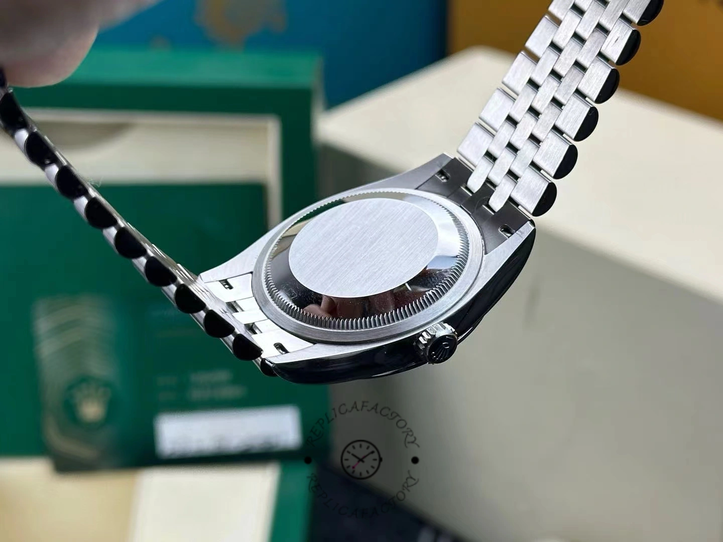 Rolex Datejust 126200 Blue Index Dial Jubilee Stainless Steel 36MM Unisex Replica Watch