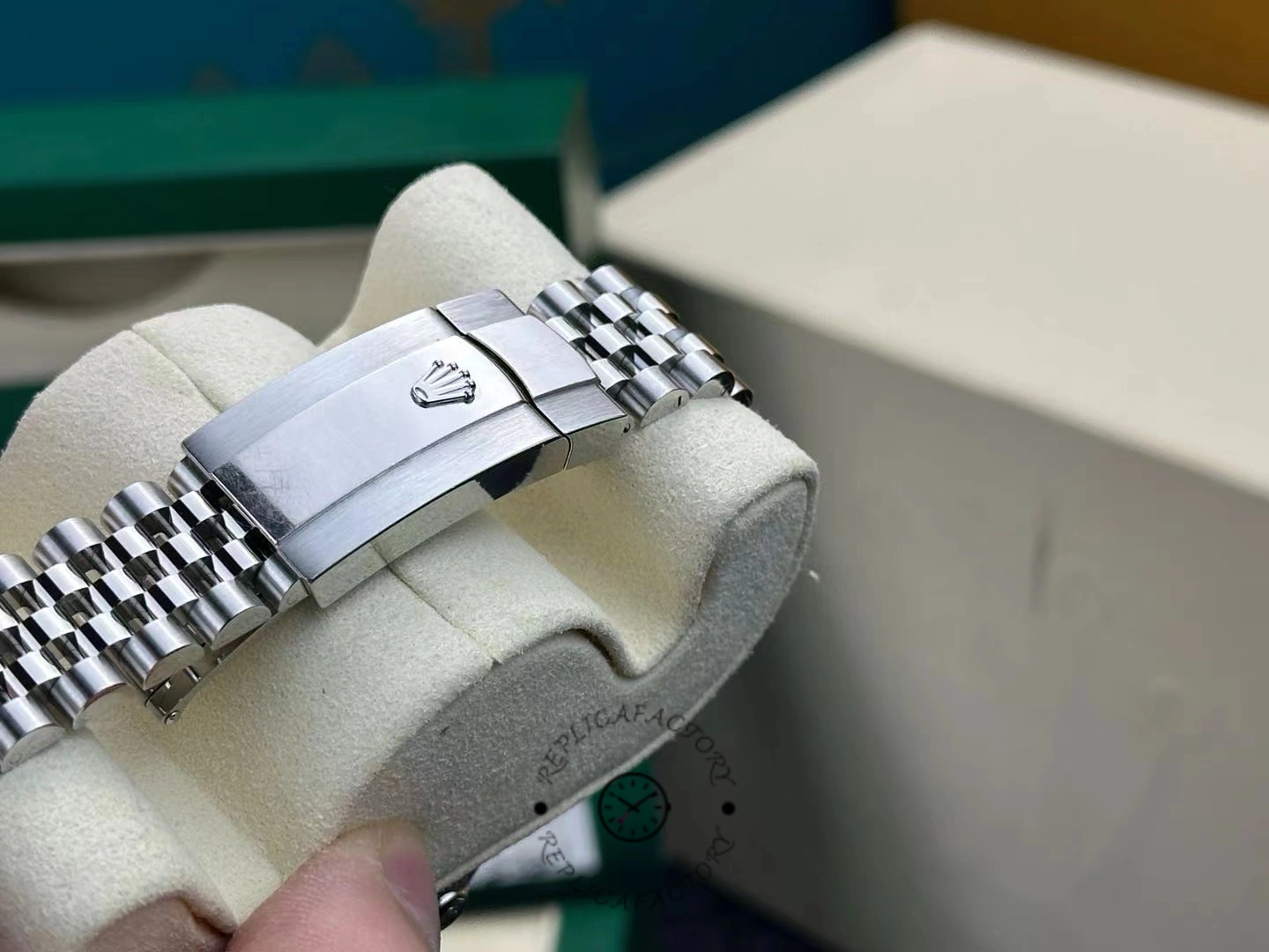 Rolex Datejust 126200 Blue Index Dial Jubilee Stainless Steel 36MM Unisex Replica Watch