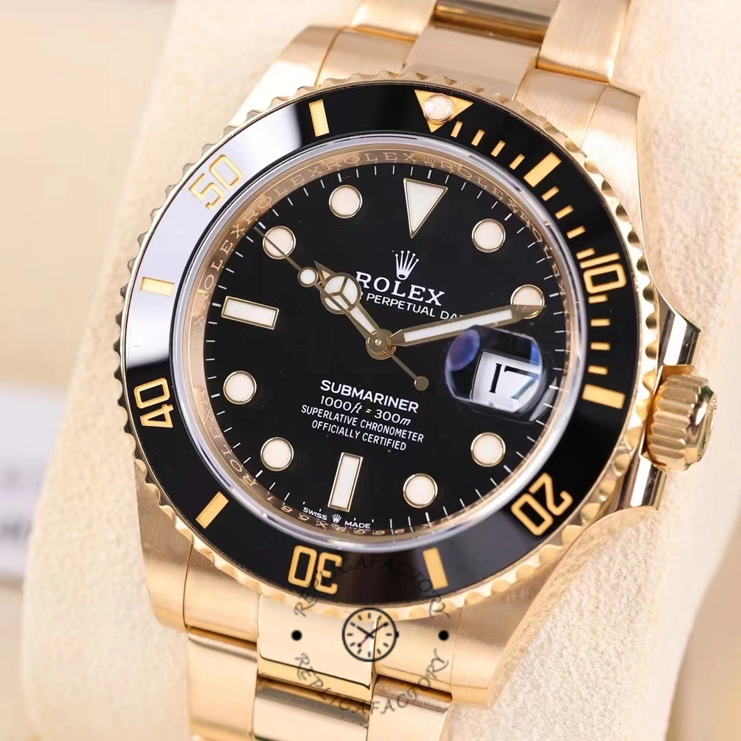 Rolex Submariner 126618LN Yellow Gold Black Dial 41mm Mens Replica Watch