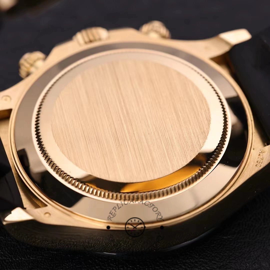 Rolex Daytona 116518LN Yellow Gold Black Diamond Dial 40mm Mens Replica Watch