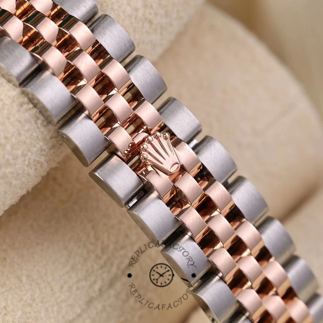 Rolex Datejust 28 Chocolate Index Steel & Rose Gold m279171 0017