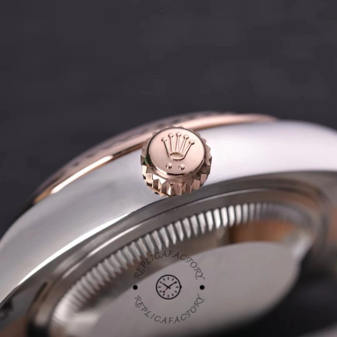 Rolex Datejust 28 Chocolate Index Steel & Rose Gold m279171 0017