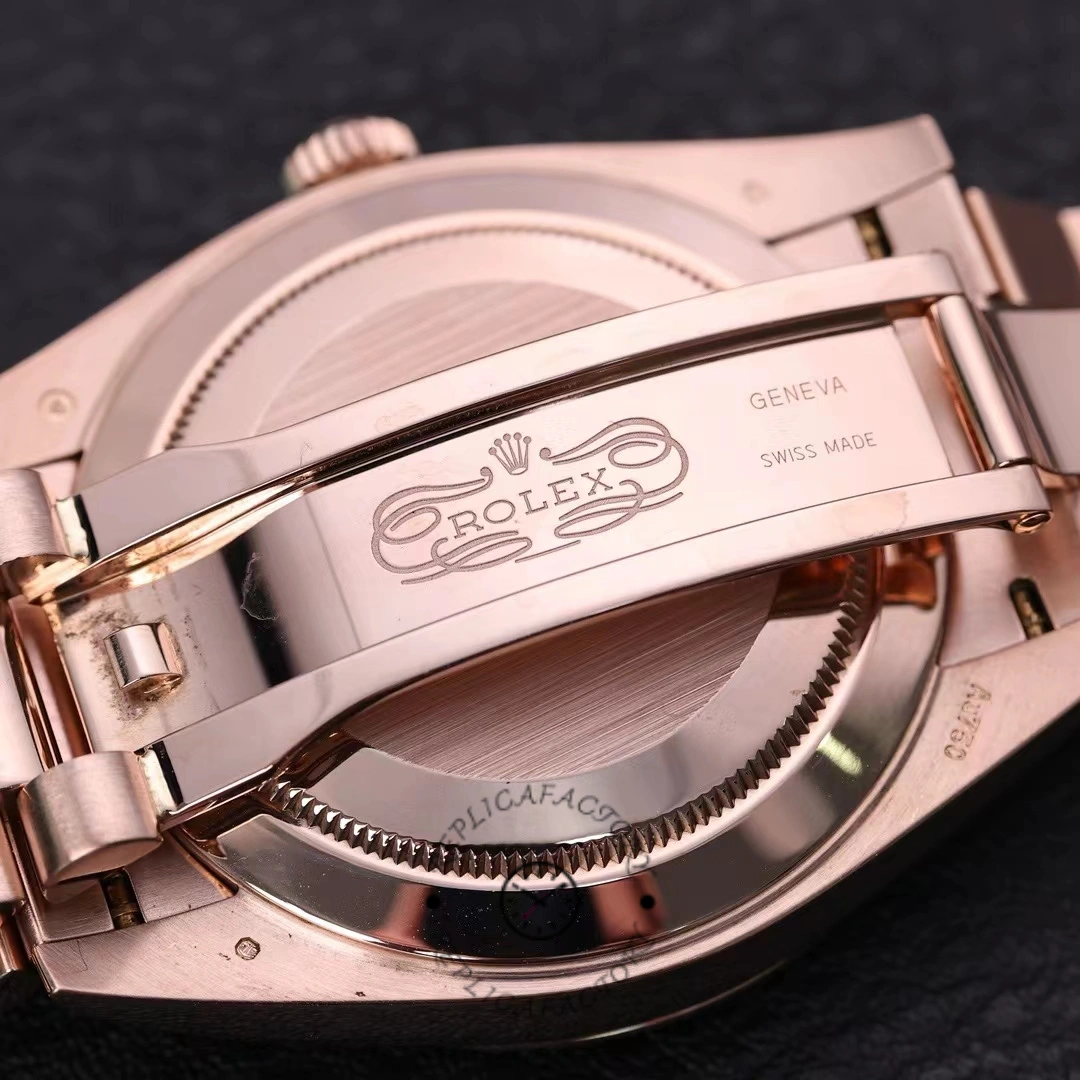 Rolex Day-Date 228235 Sundust Index Dial Fluted Bezel 40mm Mens Replica Watch