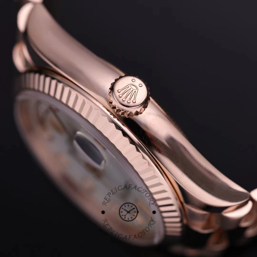 Rolex Day-Date 128235 Everose Gold MOP Dial 36MM Unisex Replica Watch