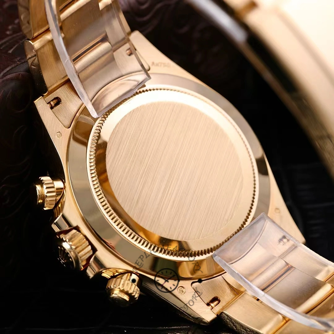 Rolex Daytona 116508 Yellow Gold Black Diamond Dial 40MM Mens Replica Watch