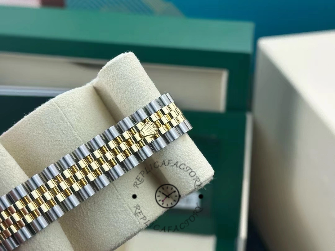 Rolex Datejust 31mm Stainless Steel and Yellow Gold 278383RBR 0016 Green VI Roman Jubilee