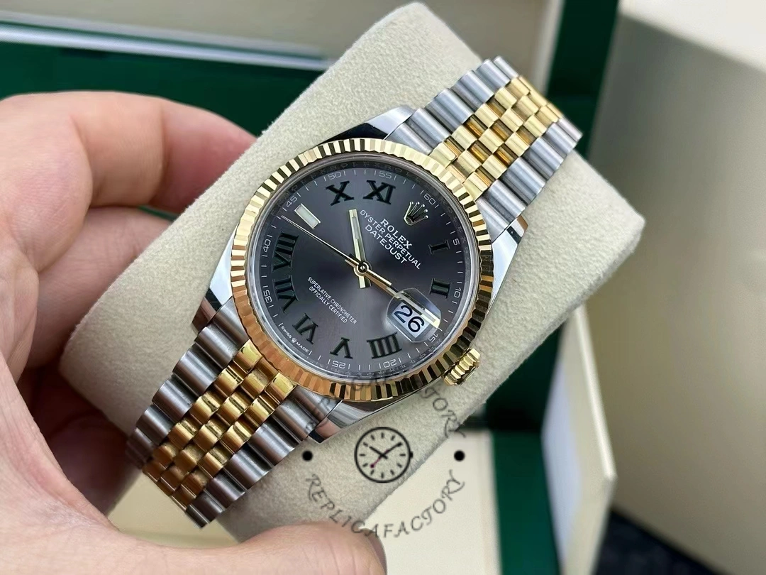 Rolex Datejust Two-Tone Steel Yellow Gold Fluted Bezel m126233 0035
