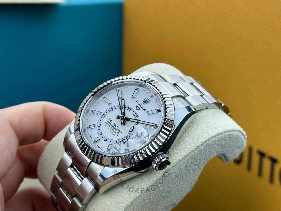 Rolex Sky-Dweller 326934 Stainless Steel White Dial 42MM Replica Watch
