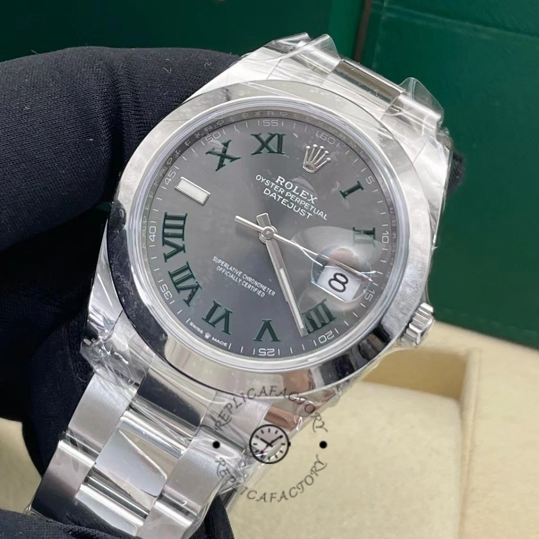 Rolex Datejust 41 Oyster Stainless Steel Slate M126300 0013 Men's Watch