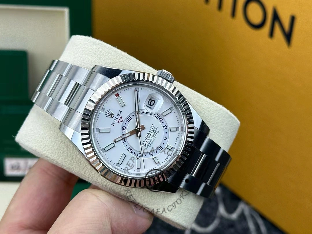 Rolex Sky-Dweller 326934 Stainless Steel White Dial 42MM Replica Watch