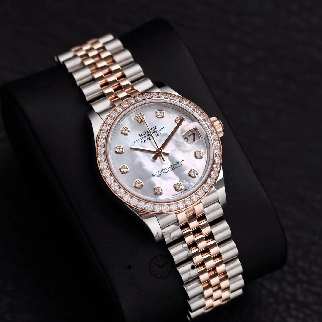 Rolex Datejust 31mm Stainless Steel and Rose Gold 278381RBR Mop Diamond Jubilee