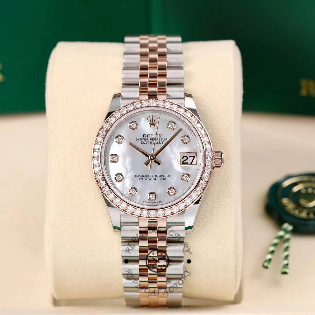 Rolex Datejust 31mm Stainless Steel and Rose Gold 278381RBR Mop Diamond Jubilee