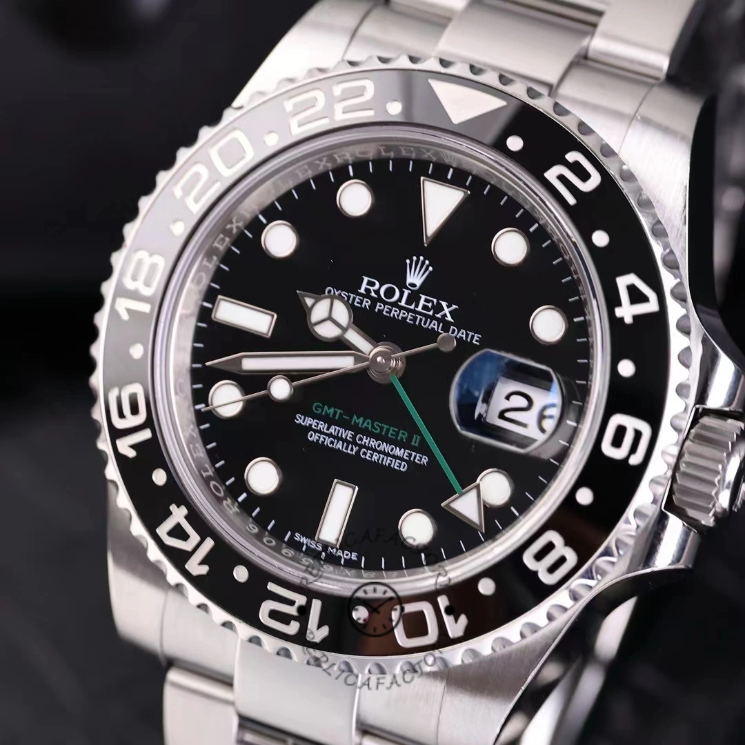 Rolex GMT-Master II 40mm Black Bezel 116710LN Men's Watch