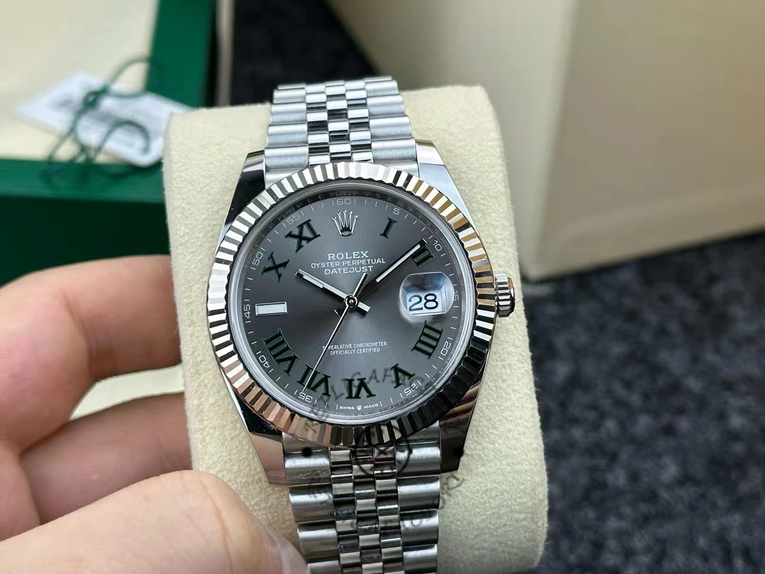 Rolex Datejust 126334 0022 41mm Slate Grey Roman Dial Men's Watch