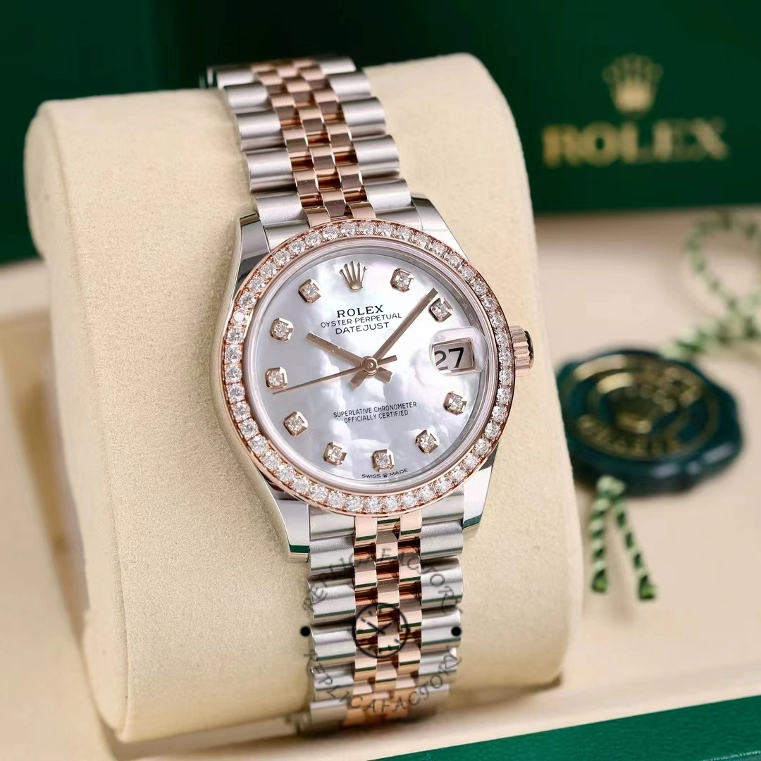 Rolex Datejust 31mm Stainless Steel and Rose Gold 278381RBR Mop Diamond Jubilee