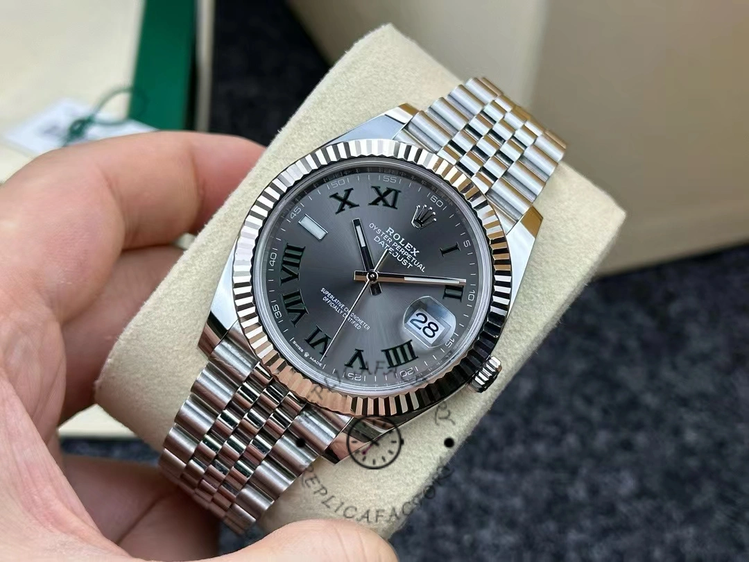 Rolex Datejust 126334 0022 41mm Slate Grey Roman Dial Men's Watch