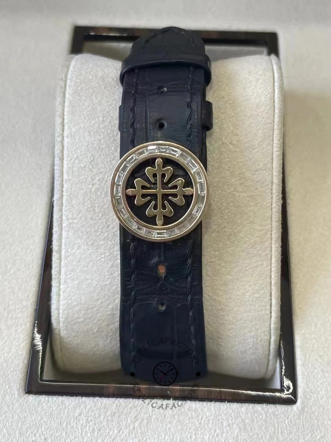 Patek Philippe Complications Annual Calendar Flyback Chrono 18k Rose Baguette Diamond 5961R-010