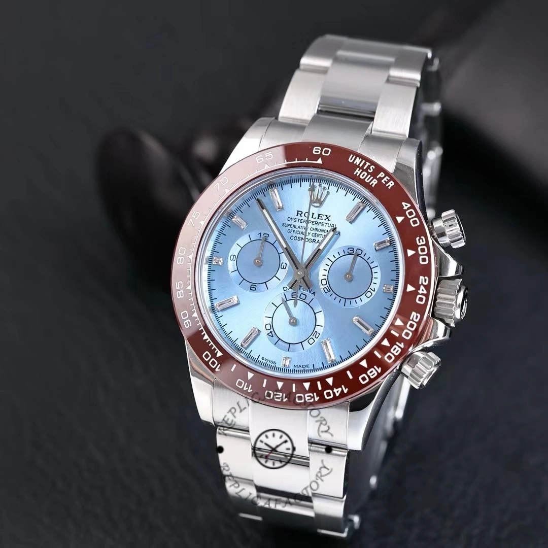 Rolex Cosmograph Daytona 116506 Ice Blue Dial Platinum 40MM Mens Replica Watch